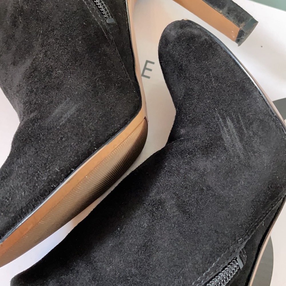 Black Suede Booties - Picture 7 of 9